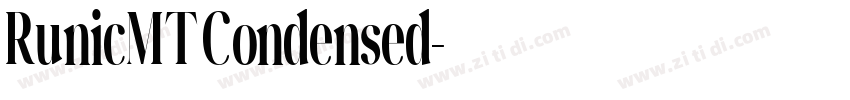 RunicMT Condensed字体转换